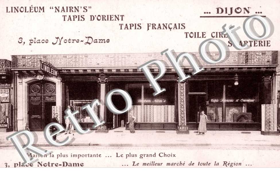  Linoleum " Nairn's " - tapis d'Orient  - 3 place Notre-Dame  