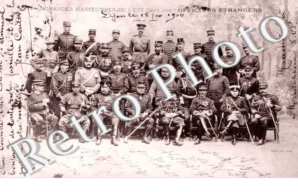 Grandes manoeuvres de l'Est - officiers etarngers