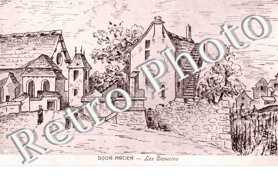 Les capucins - carte style dessin