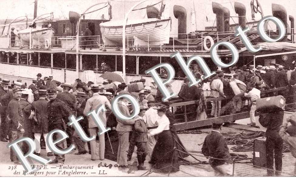 embarquement des passagers pour l'angleterre