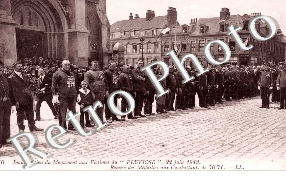 inauguration du monument aux victimes du " Pluviose " 22 juin 1913