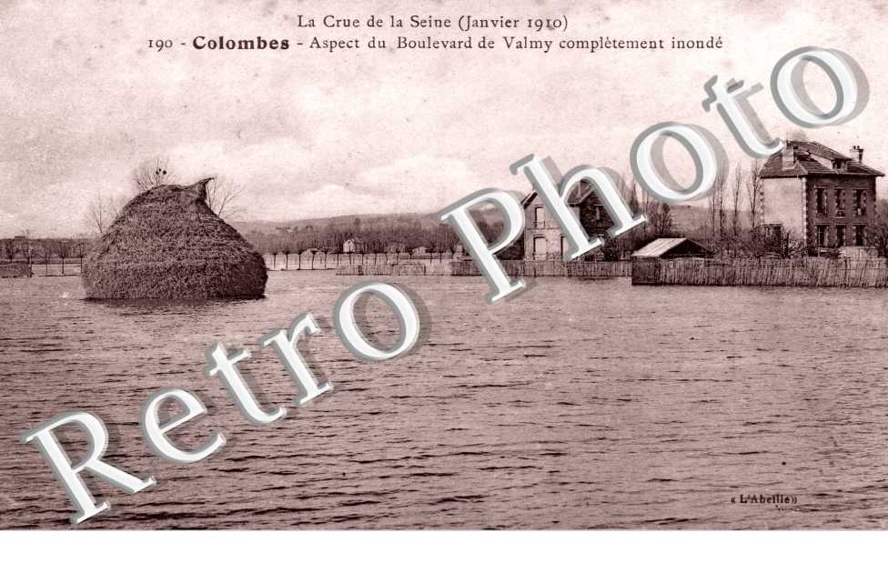 Crue de la Seine 1910, Aspect du Boulevard de Valmy