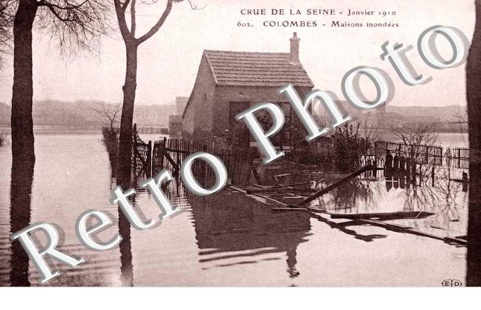 Crue de la Seine 1910, Maisons inondees