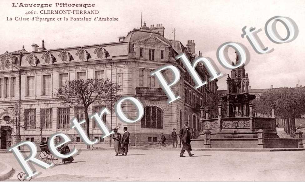 la Caisse d'Epargne et la Fontaine d'Amboise