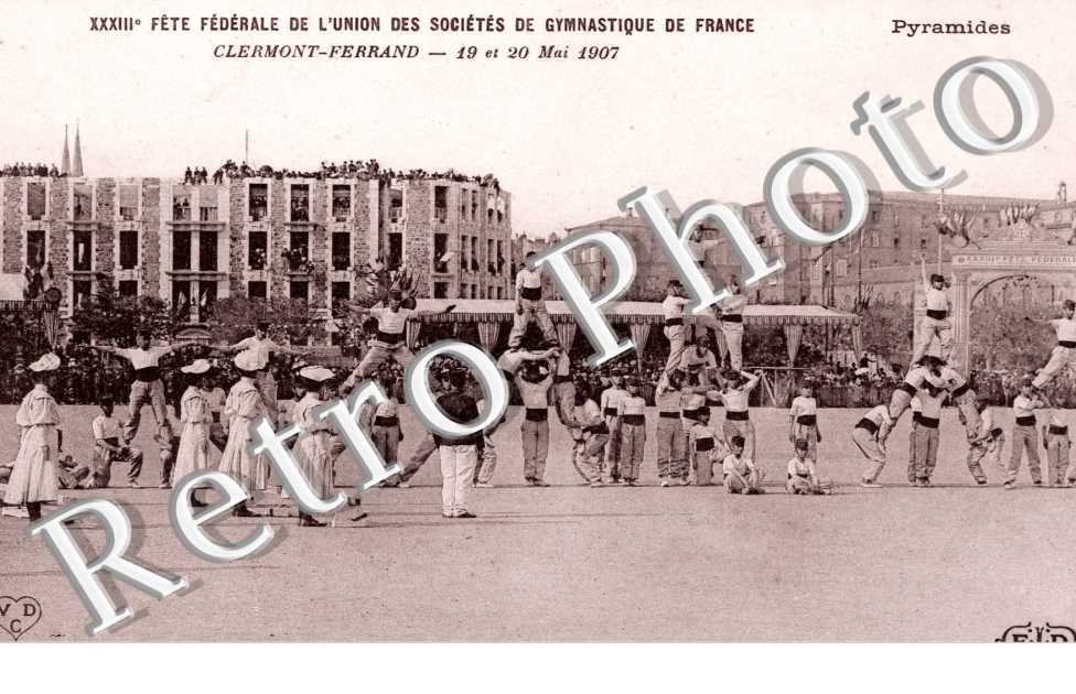 Fete Federale de l'Union des Societes de Gymnastique -Pyramides