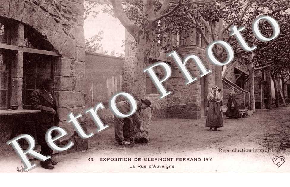 Exposition 1910 La rue d'Auvergne