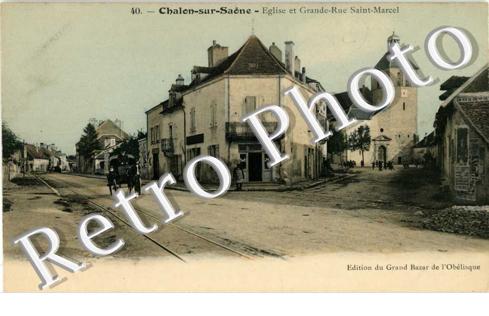 Eglise et Grande Rue St Marcel