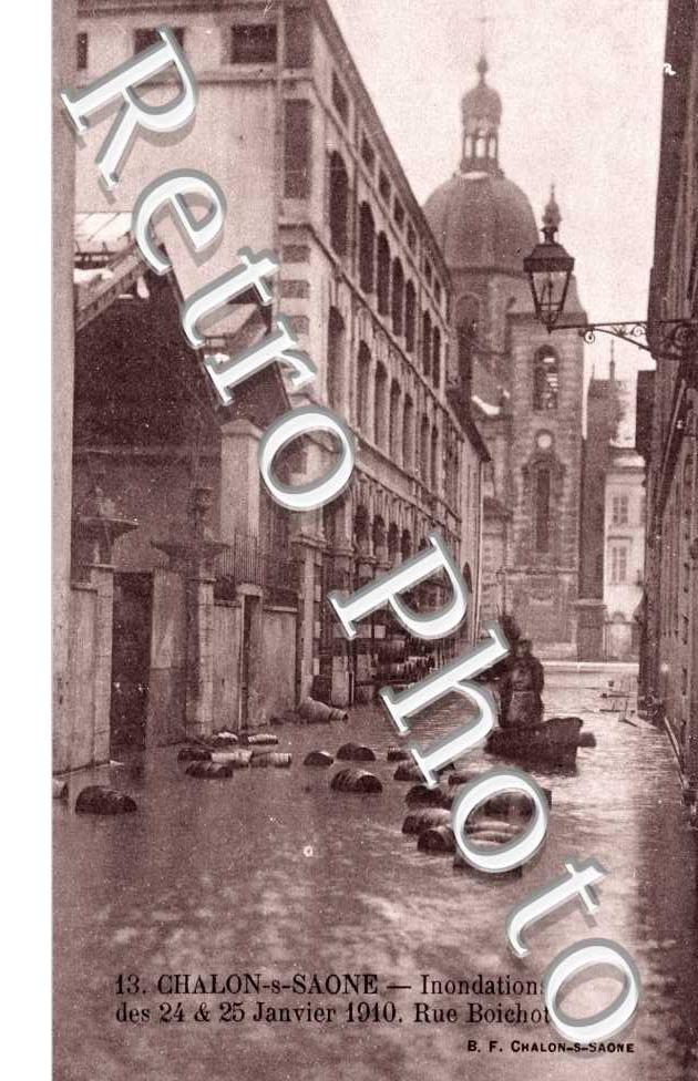 Rue Boichot, Inondations janvier 1910