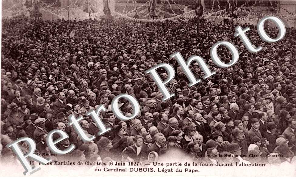 Fetes Mariales 6 juin 1927 - Au retour de la procession - allocution du cardinal Dubois