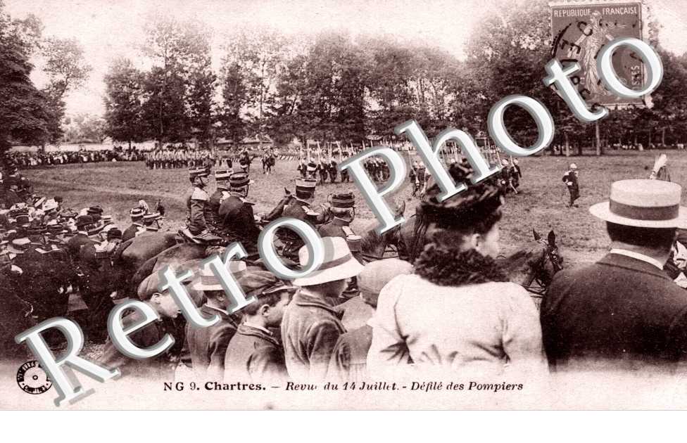 Revue du 14 juillet - defile des Pompiers