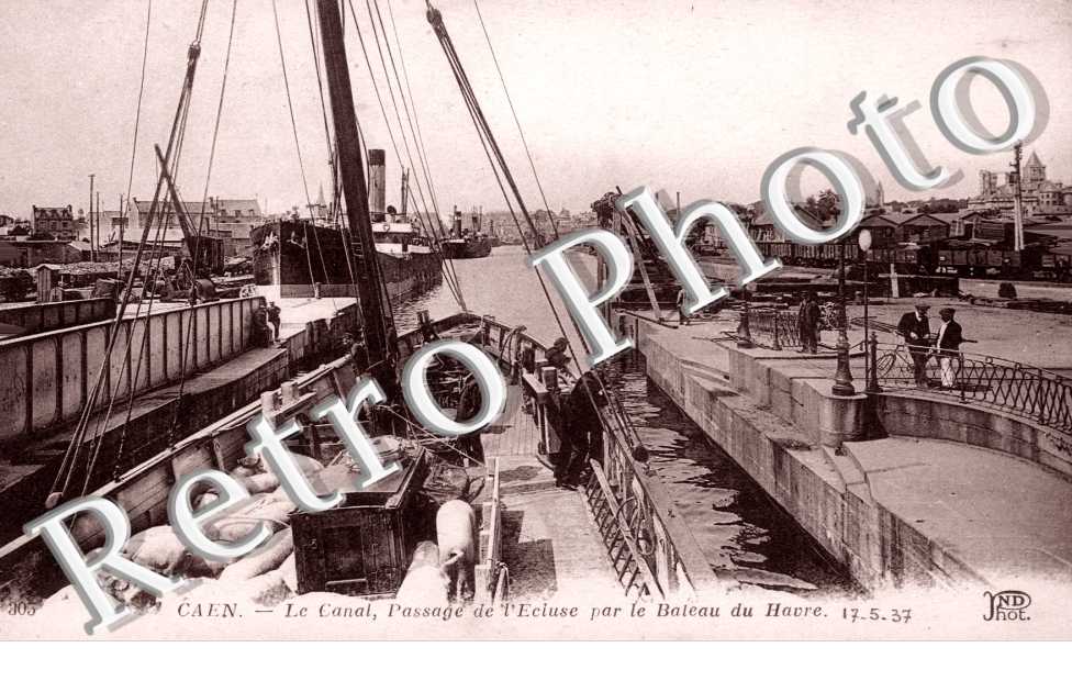 le canal passage de l'ecluse par le bateau du havre