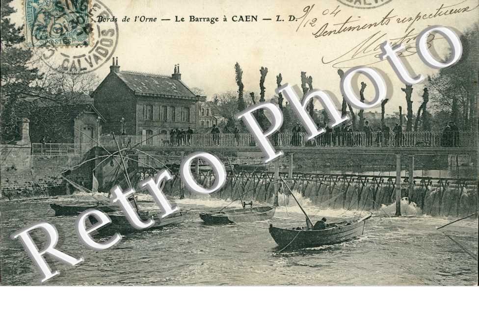 Bords de l'Orne, le Barrage a Caen