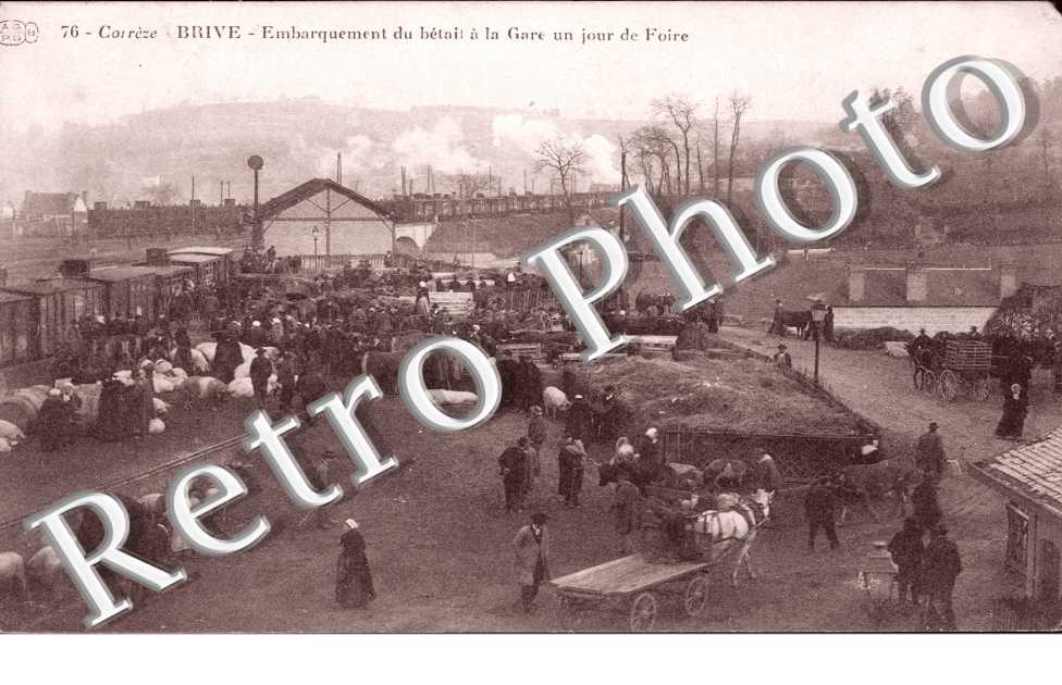 embarquement du betail a la gare