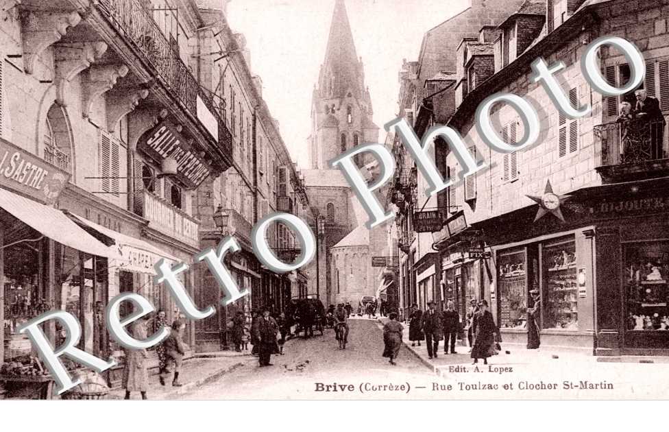 Rue Toulzac et Clocher Saint-Martin