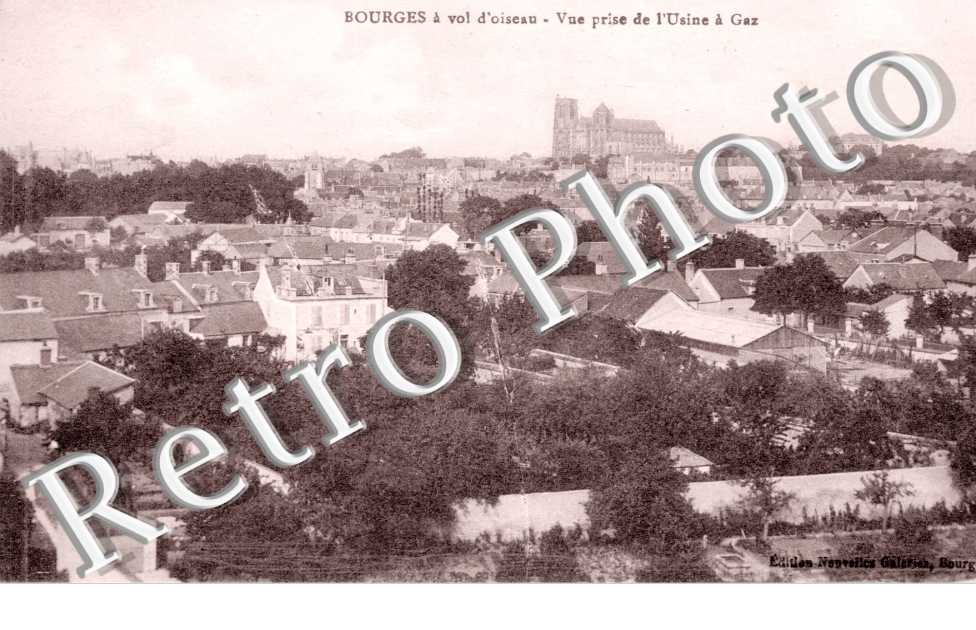 Vue generale prise de l'usine a gaz