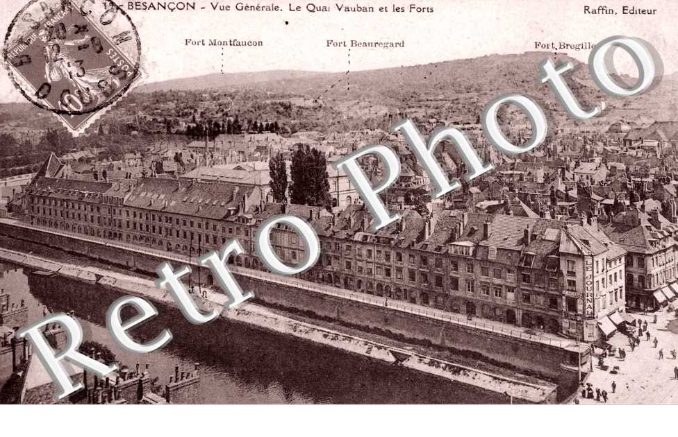 Vue generale, le Quai Vauban et les Forts