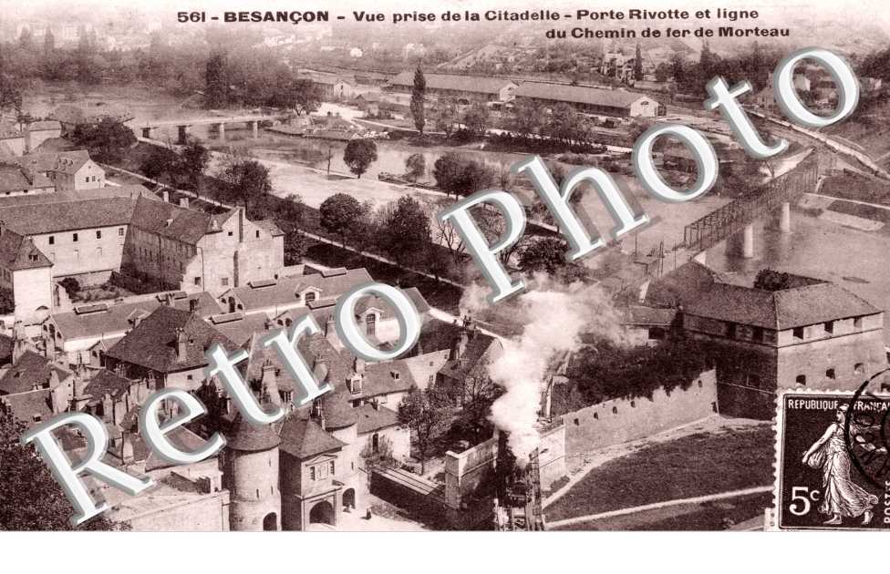 Porte Rivotte et lligne du Chemin de Fer de Morteau
