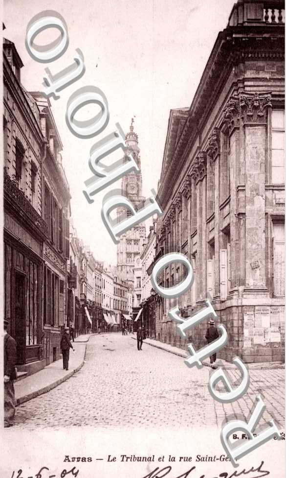 Tribunal et rue Saint Gery