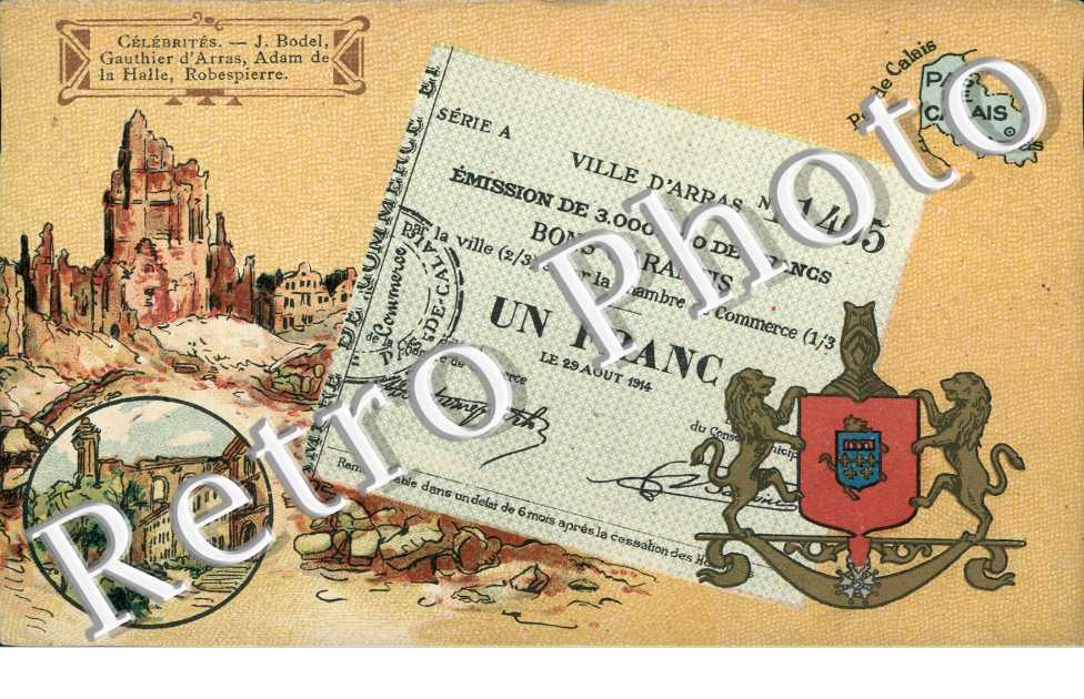 Carte fantaisie, bon d'un franc