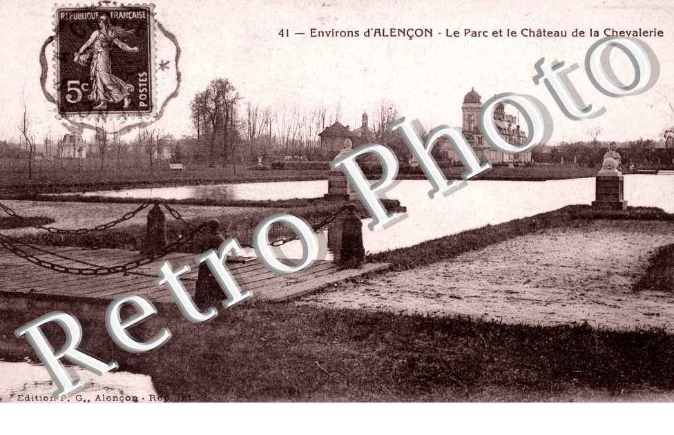 le parc et le chateau de la Chevalerie