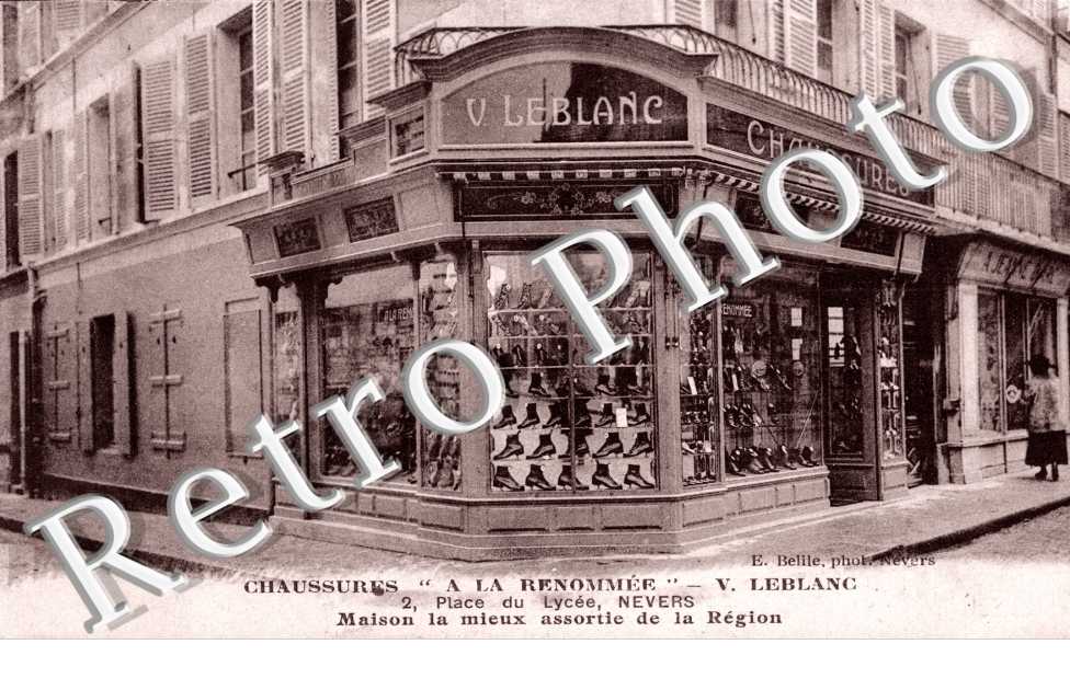 chaussures "A la Renommee", V. Leblanc - 2 place du Lycee