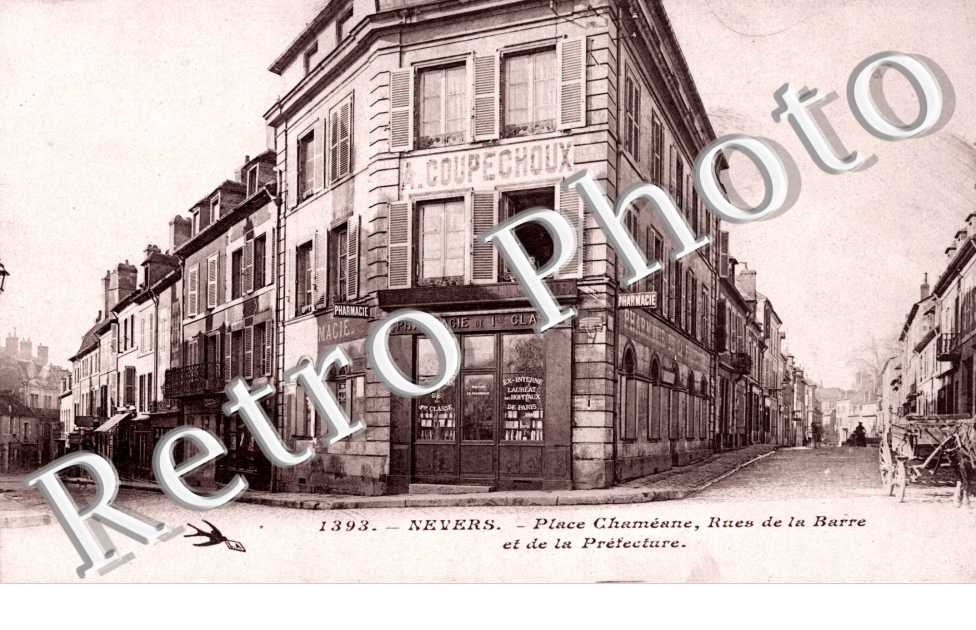 place Chameane, rues de la Barre et de la Prefecture