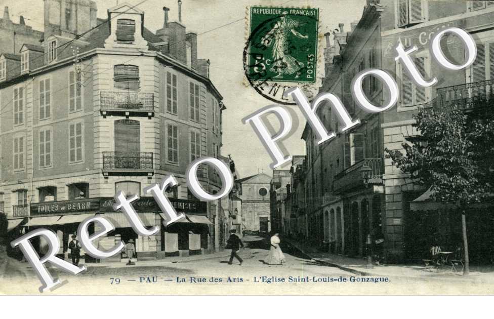 la Rue des Arts, l'Eglise Saint-Louis-de-Gonzague