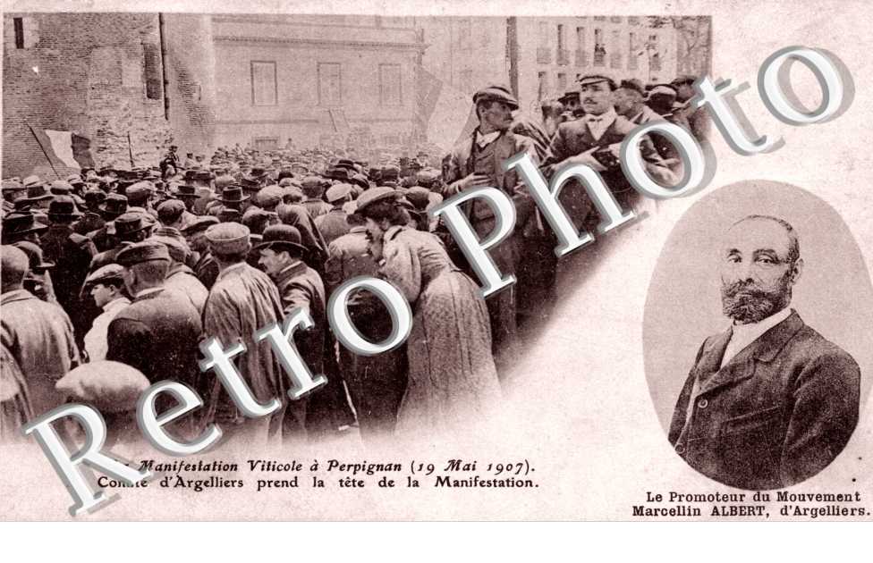 la manifestation viticole, le promoteur du mouvement Marcellin Albert