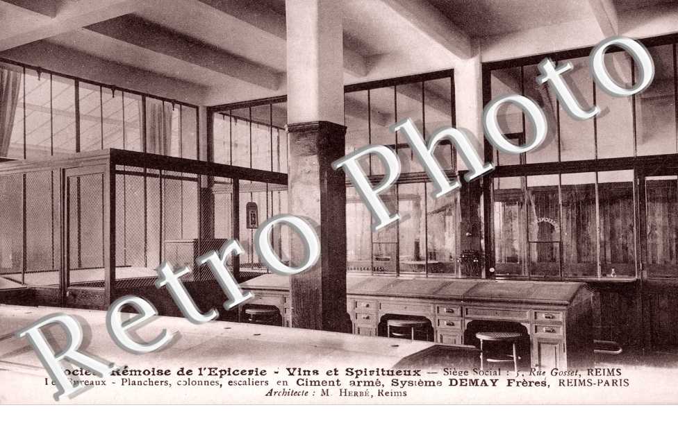 Société Rémoise de l'Epicerie - 5 rue Gosset - Ciment armé, système Demay Frères