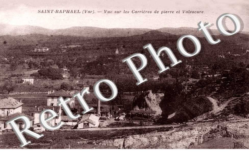 Vue sur les carrières de pierre et Valescure