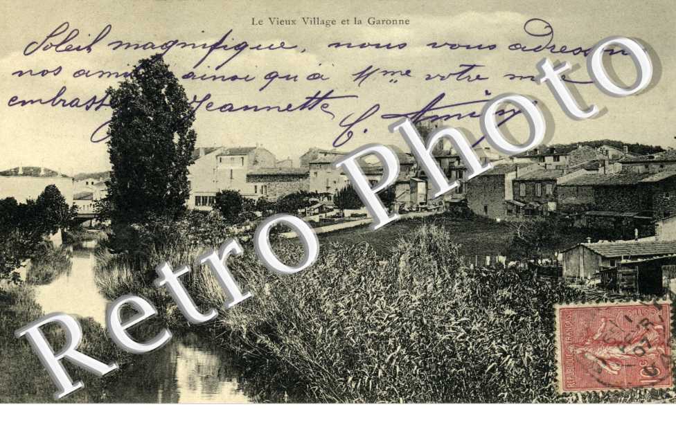 le vieux Village et la garonne