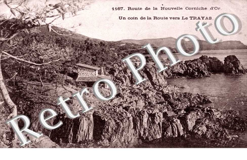 Route de la Nouvelle Corniche d'Or, un coin de la Route vers le Trayas