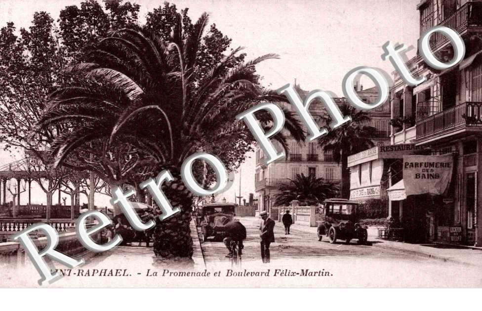 la promenade et le Boulevard Felix Martin