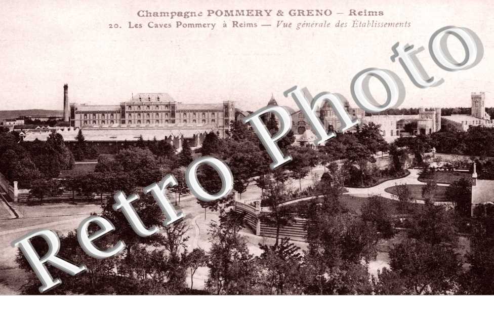 Vue generale des Etablissement Champagne Pommery et Greno