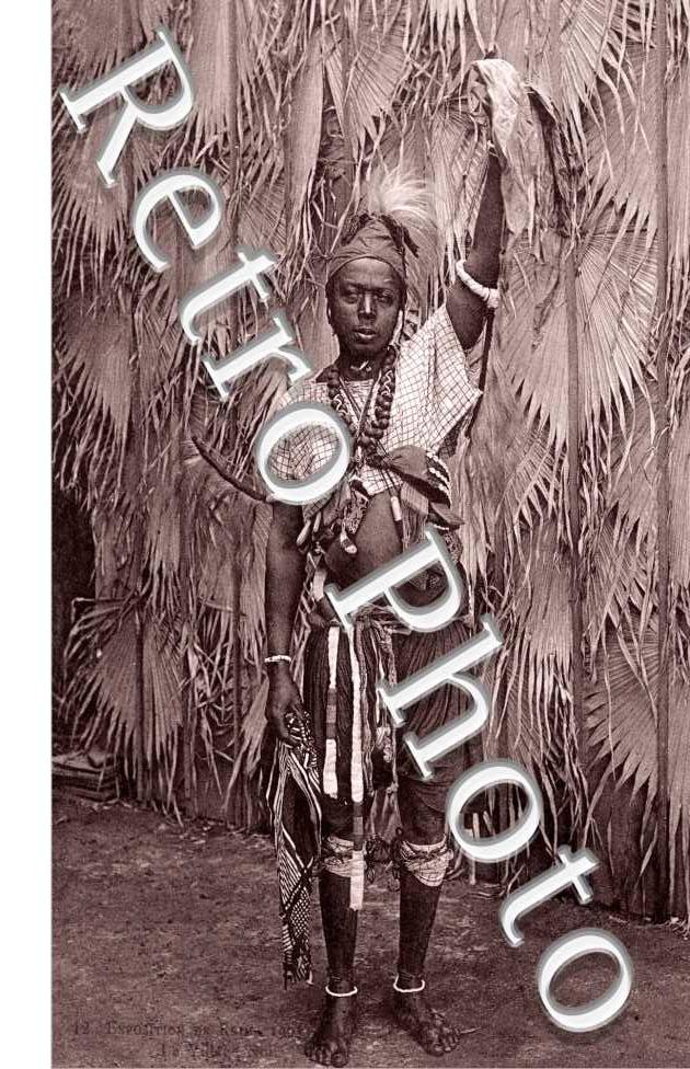 Exposition de Reims 1903 Le village noir Griot  danseni