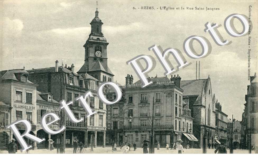 l'eglise et la rue Saint Jacques