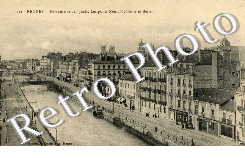 Perspective des quais Les Ponts Neuf, Nemours et Berlin - Chateaubriand (quai)