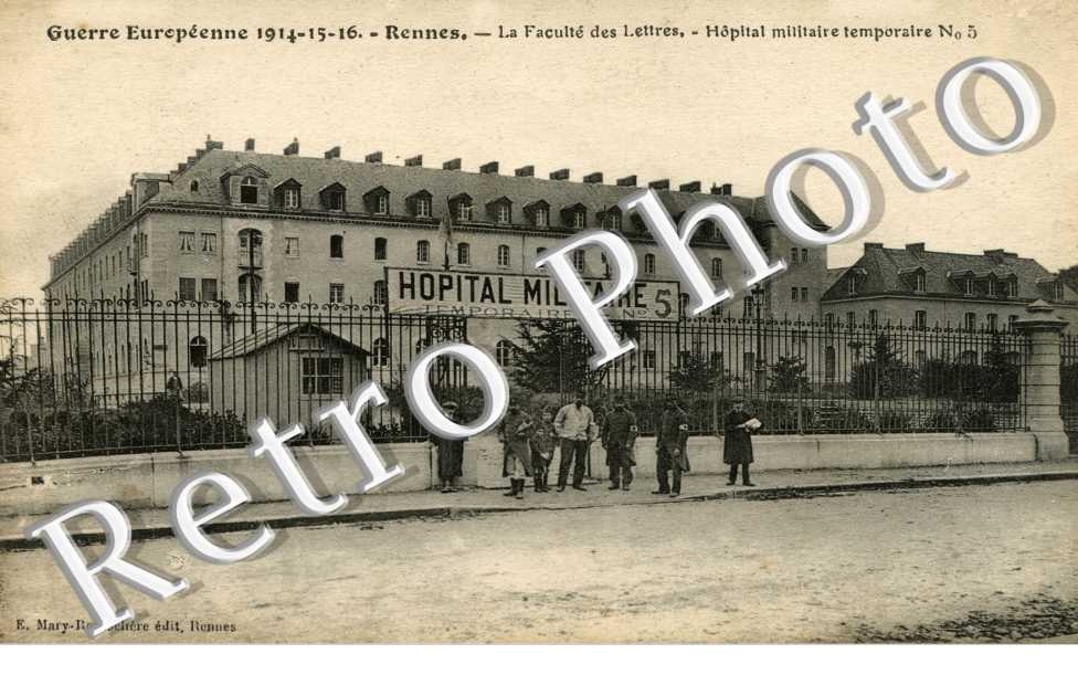 la faculte des lettres Hopital militaire temporaire