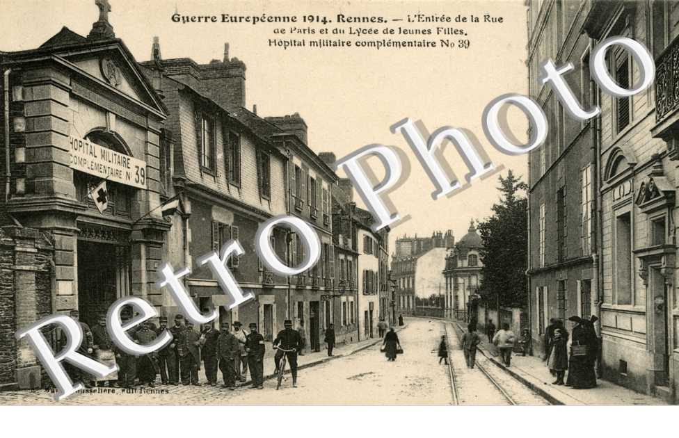 entree de la rue de Paris et du lycee de jeunes filles - Salomon-de-Brosse (rue)