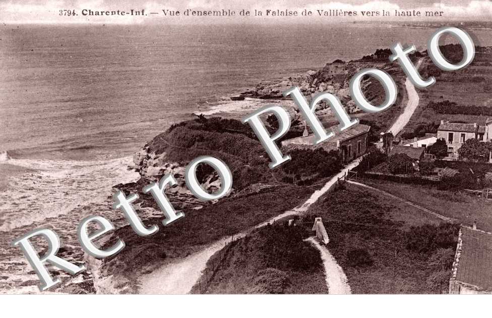 Vue d'ensemble de la falaise de Vallieres