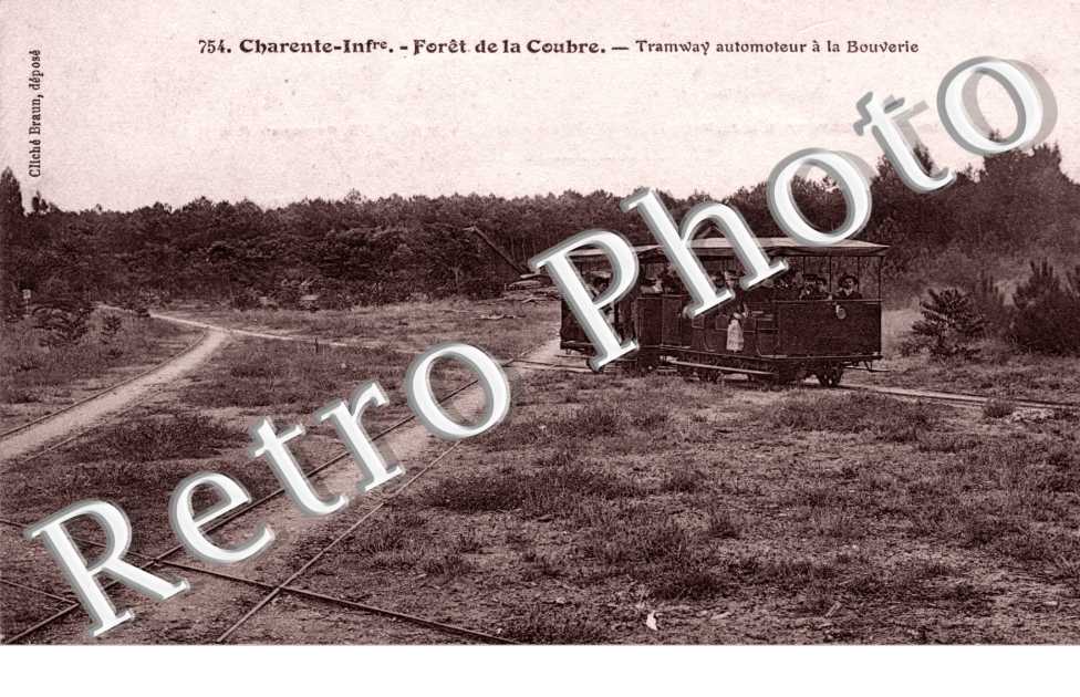 Foret de la coubre - tramway automoteur a la Bouverie