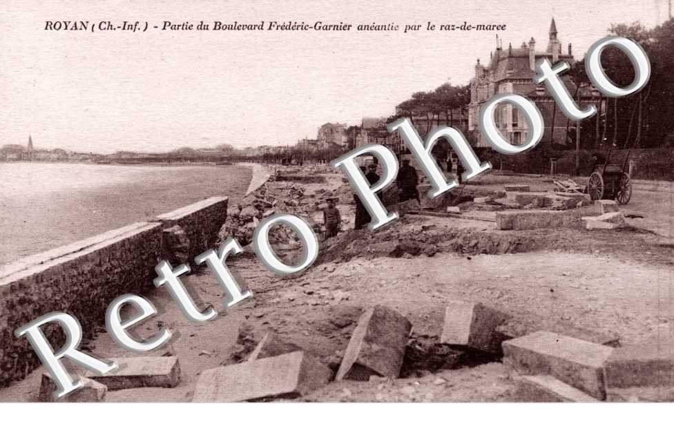 partie du boulevard Frederic-Garnier aneantie par le raz-de-maree