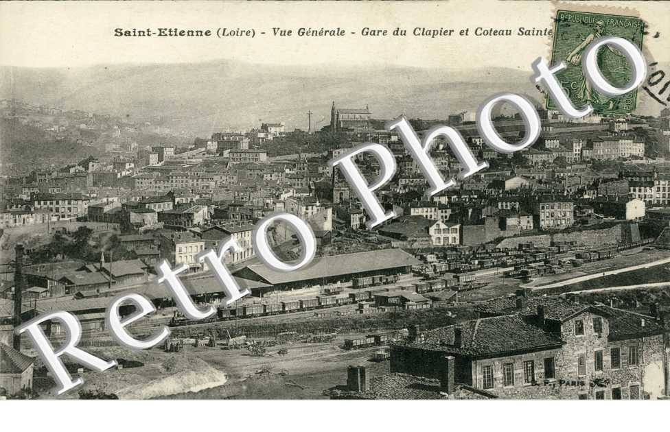 Vue Generale, gare du Clapier et Coteau