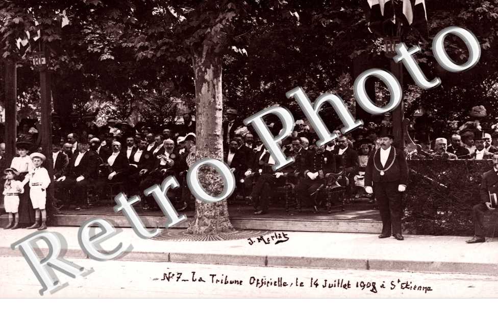 La Tribune officielle, le 14 juillet 1908