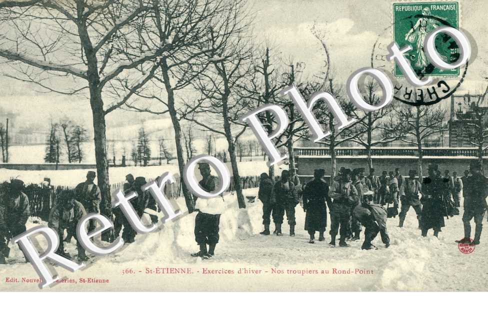 Exercices d'hiver, nos troupiers au rond-point