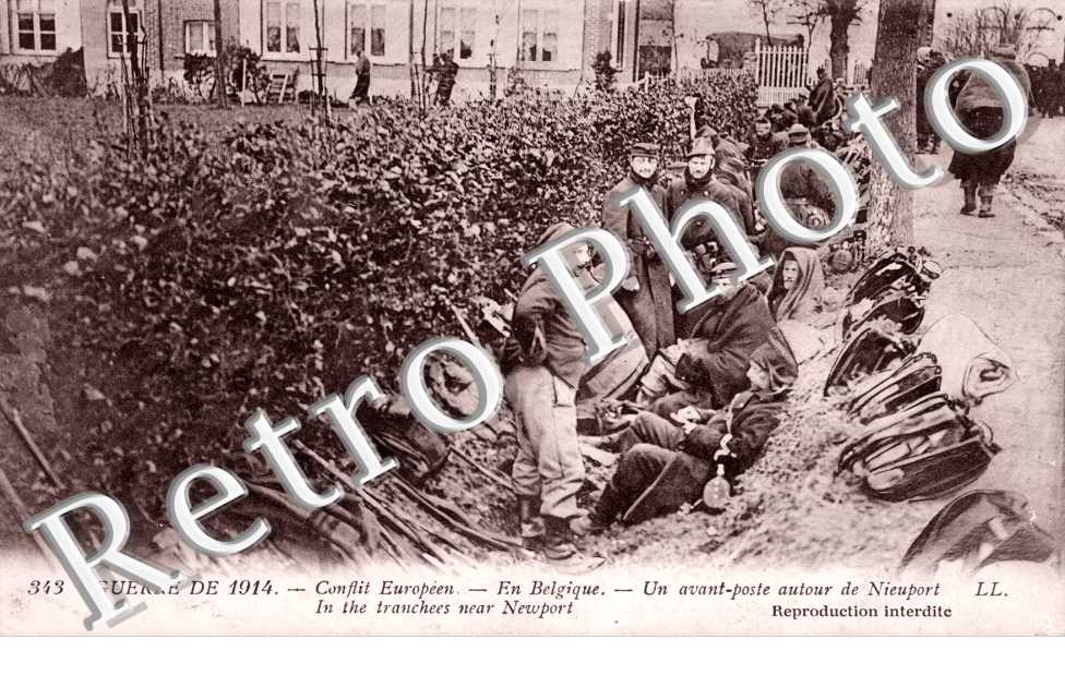 Conflit Europeen, Un avant-poste autour de Nieuport, Guerre de 1914
