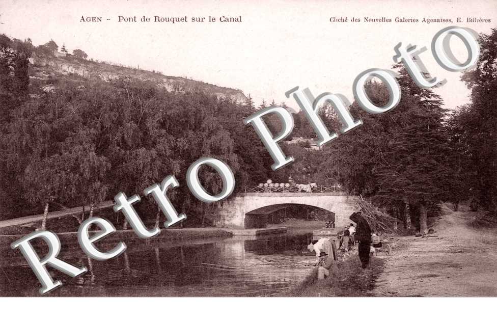 Pont de Rouquet sur le Canal
