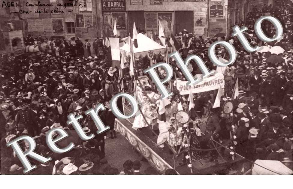 Cavalcade 9 avril 1905 - "Pour les Pauvres"  Char de la Reine