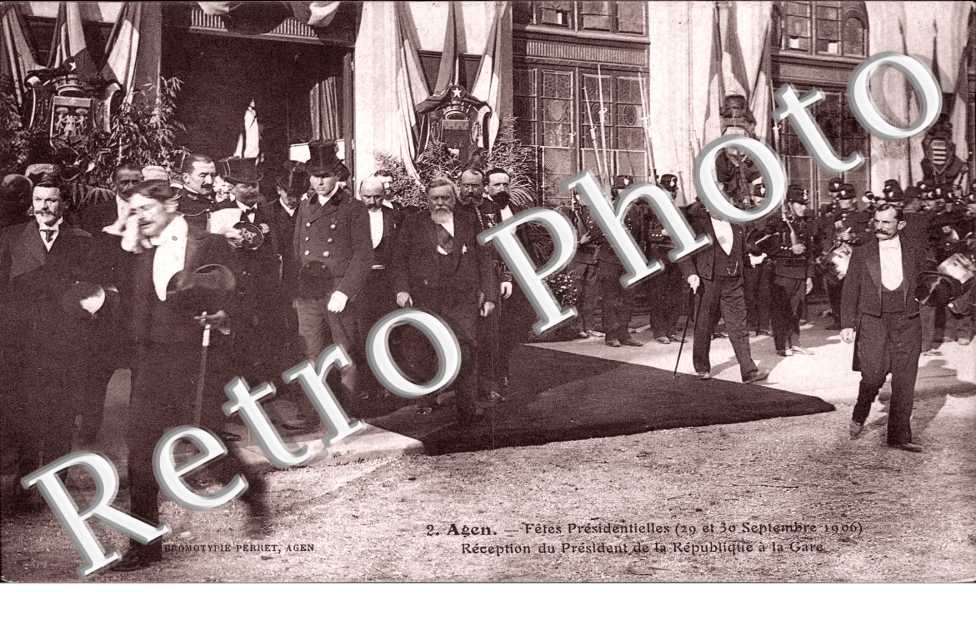 Fetes Presidentielles 1906. Réception du président de la République
