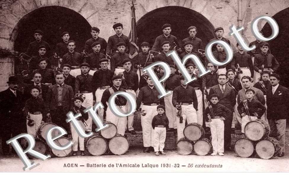 Batterie de l'Amicale Laique 1931-1932, 56 executants